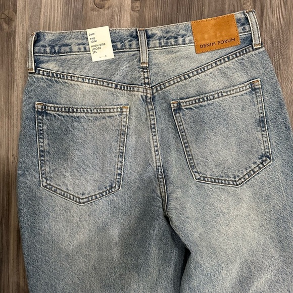 Denim Forum The Joni High Rise Loose, Sz 26W And 29L - Picture 8 of 9
